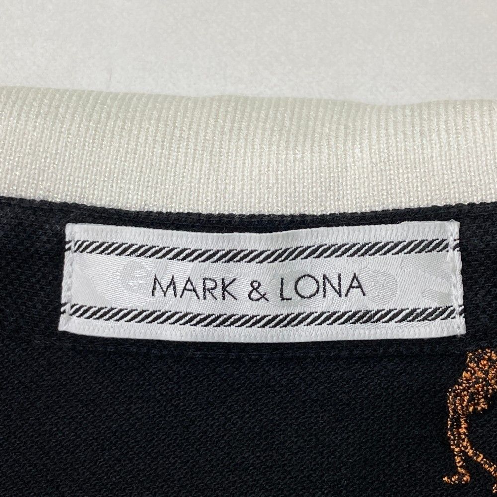サイズ：M MARK&LONA マークアンドロナ ノースリーブポロシャツ 刺繍総