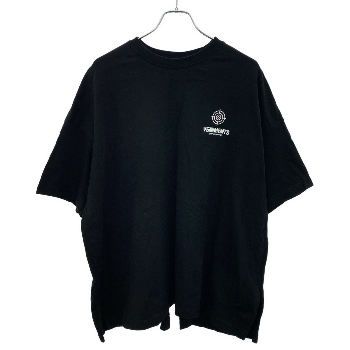 MASTER NUMBER マスターナンバー FAKE BACK SLIT Tシャツ ブラック ONE 