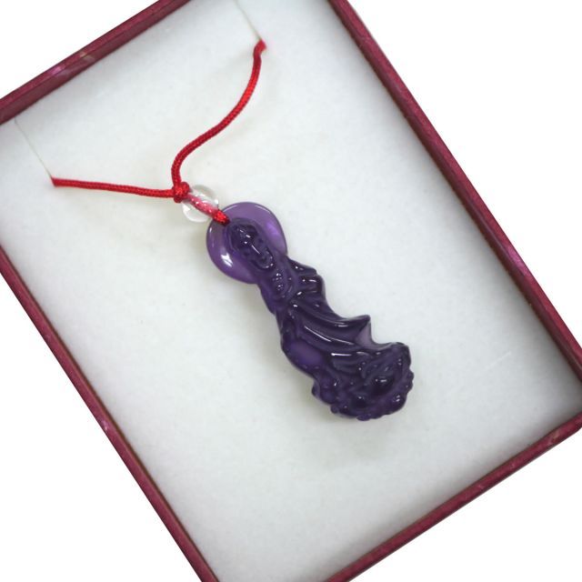 大特価◆新品！アメジスト観音菩薩ネックレス(60cm) 楽天市場】台湾台北艋舺龍山寺で販売のアメジスト製