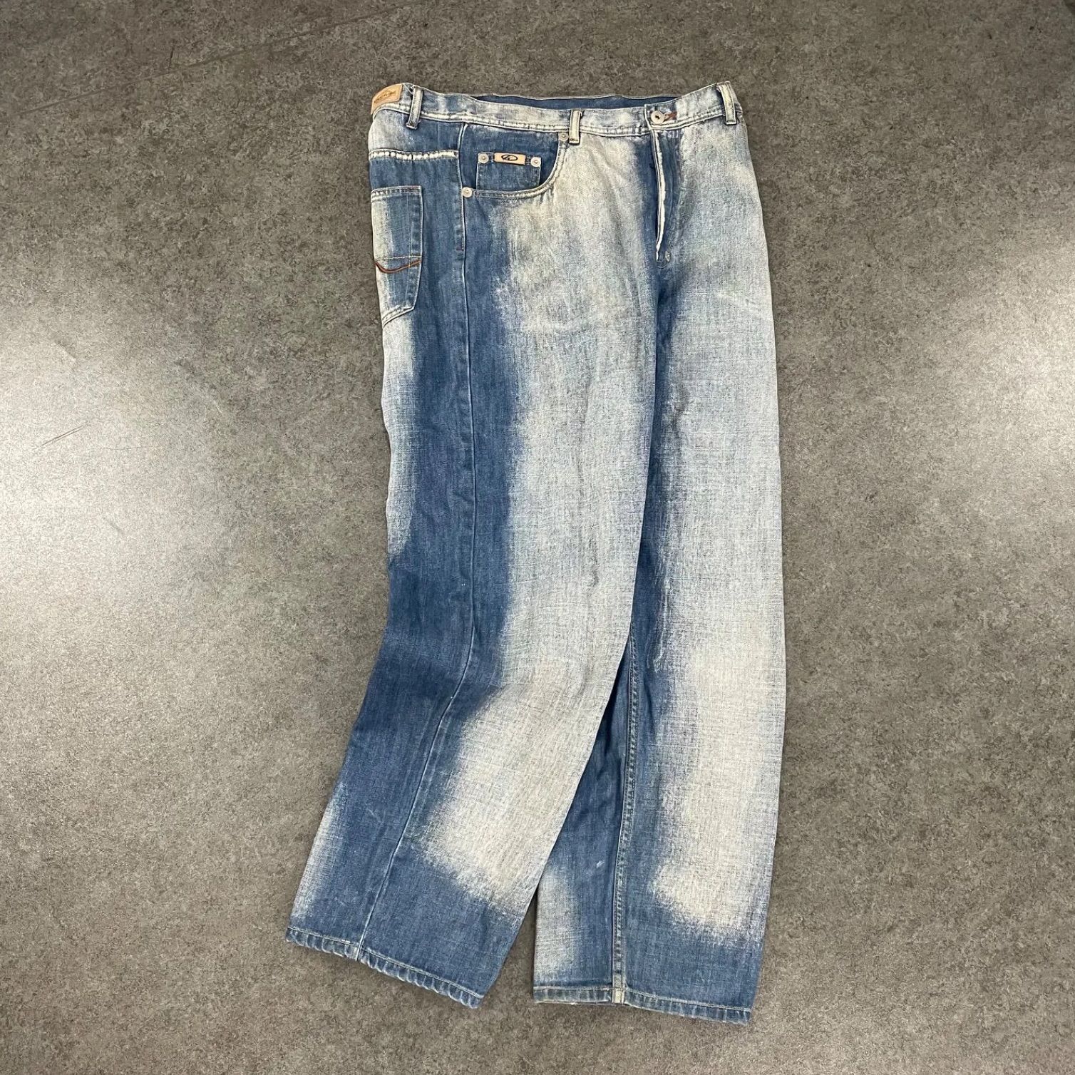 O1 Knockout Hip Hop Baggy Jeans Used Y2K B-BOY B系 ノックアウト 