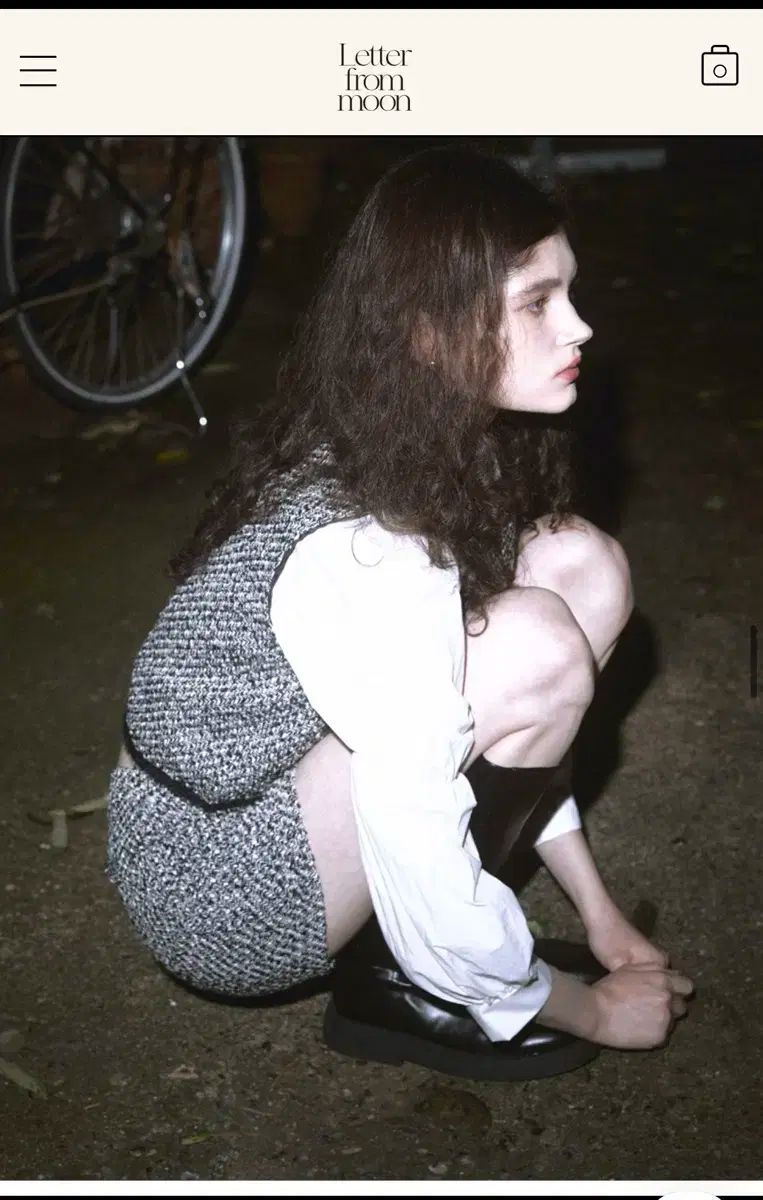 LETTER FROM MOON レターフロムムーン ツイード ベスト ブラウス