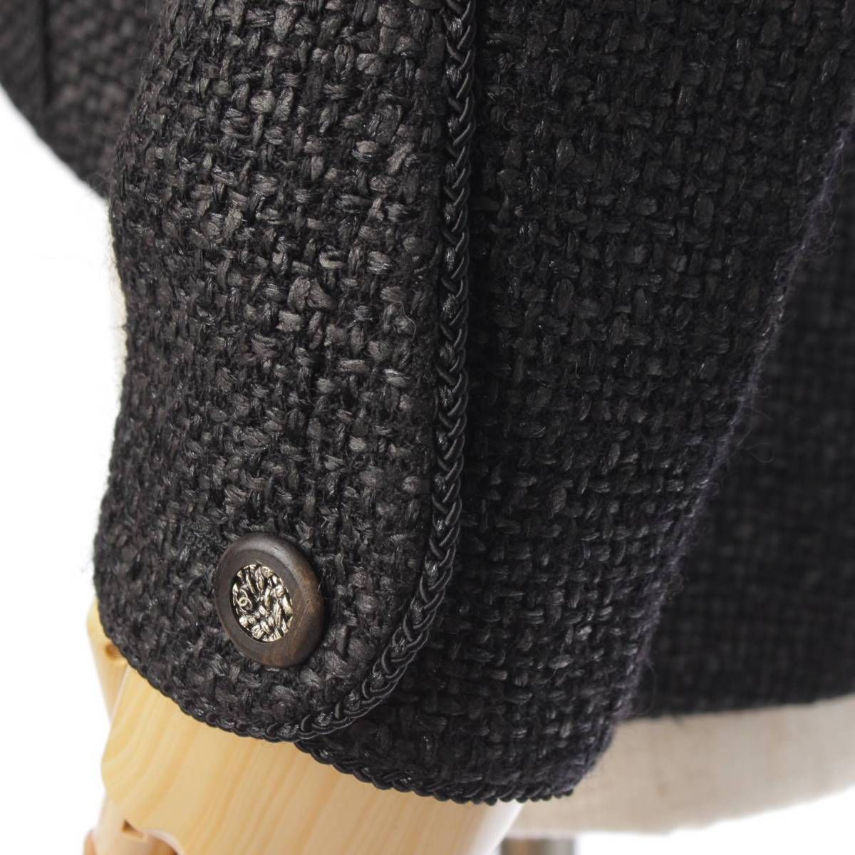 シャネル】Chanel ココマーク ウール ツイード テーラード ジャケット 