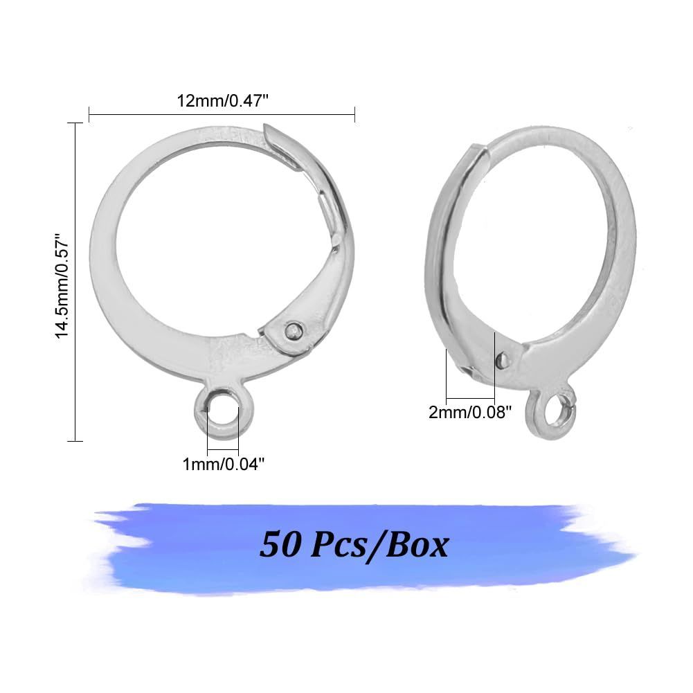 在庫処分】金具 カン付き 防錆性あり ピアスパーツ 耐久性あり リング フープピアス ジュエリー用 フープイヤリング アクセサリーパーツ シルバー  DIY用 304 約50個セット 手芸用品 PandaHall 手作り素材 PH - メルカリ