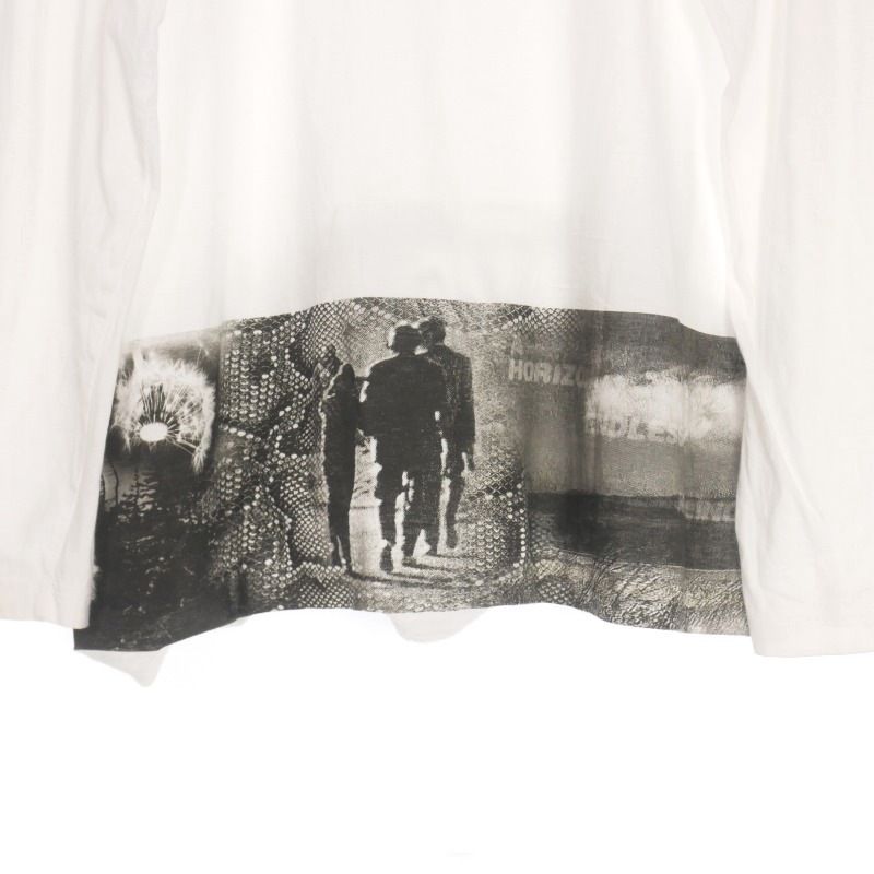 PRADA MILANO 22aw 長袖Tシャツ プラダ PRADA 22AW 転写プリント Tシャツ カットソー 長袖 M