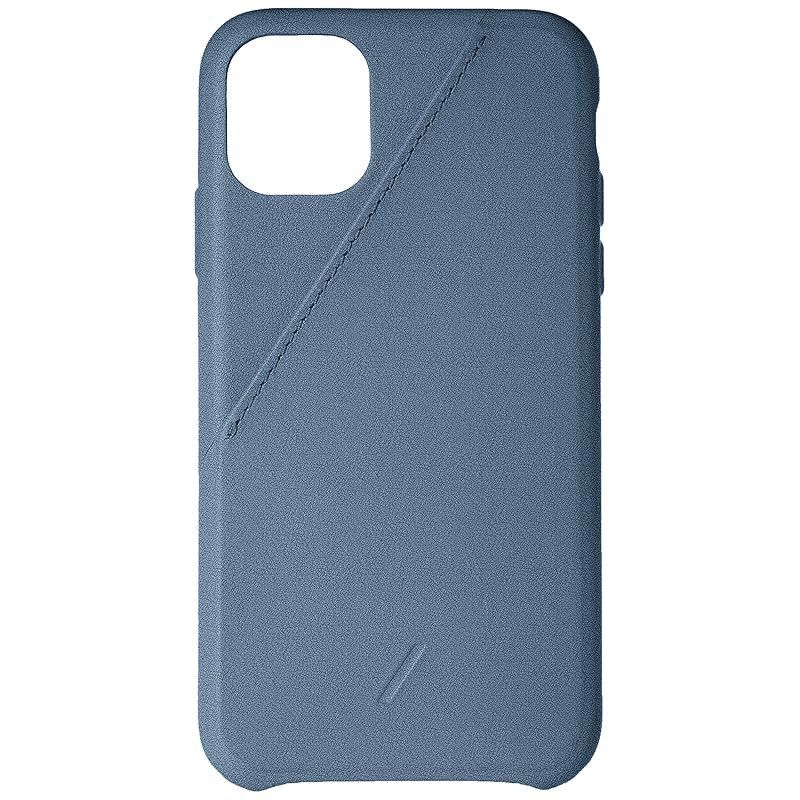 [ネイティブユニオン] CLIC Card Case スマホケース iPhone 11 対応 レザー 本革 カードホルダー付き INDIGO