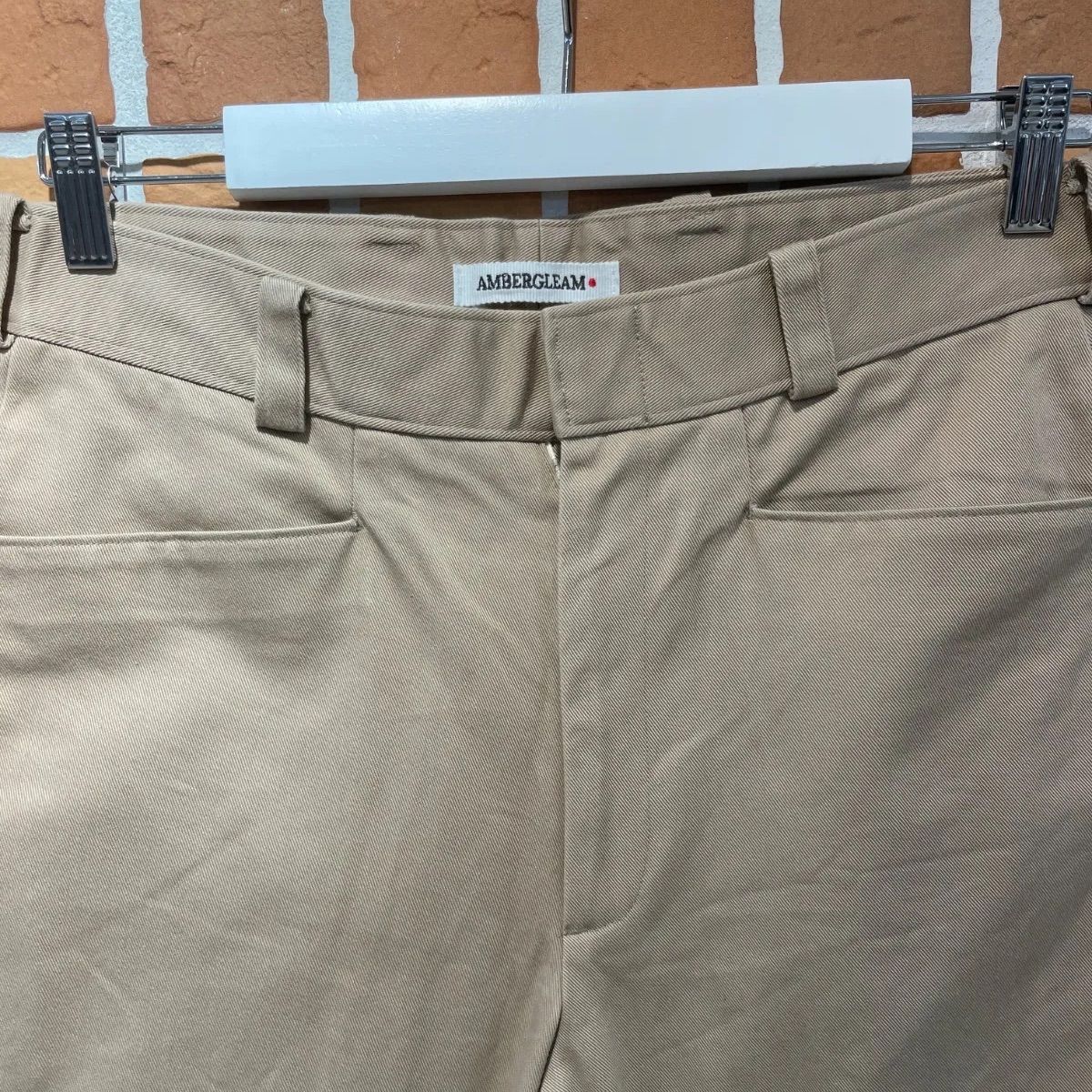 美品 AMBERGLEAM アンバーグリーム コットンツイルシュートパンツ