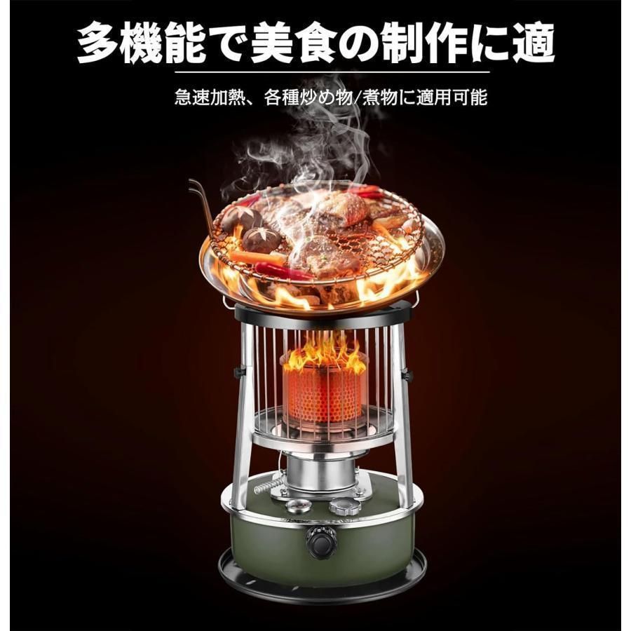 新品 石油ストーブ 360°対流型加熱 灯油ストーブ 電源不要 ストーブ