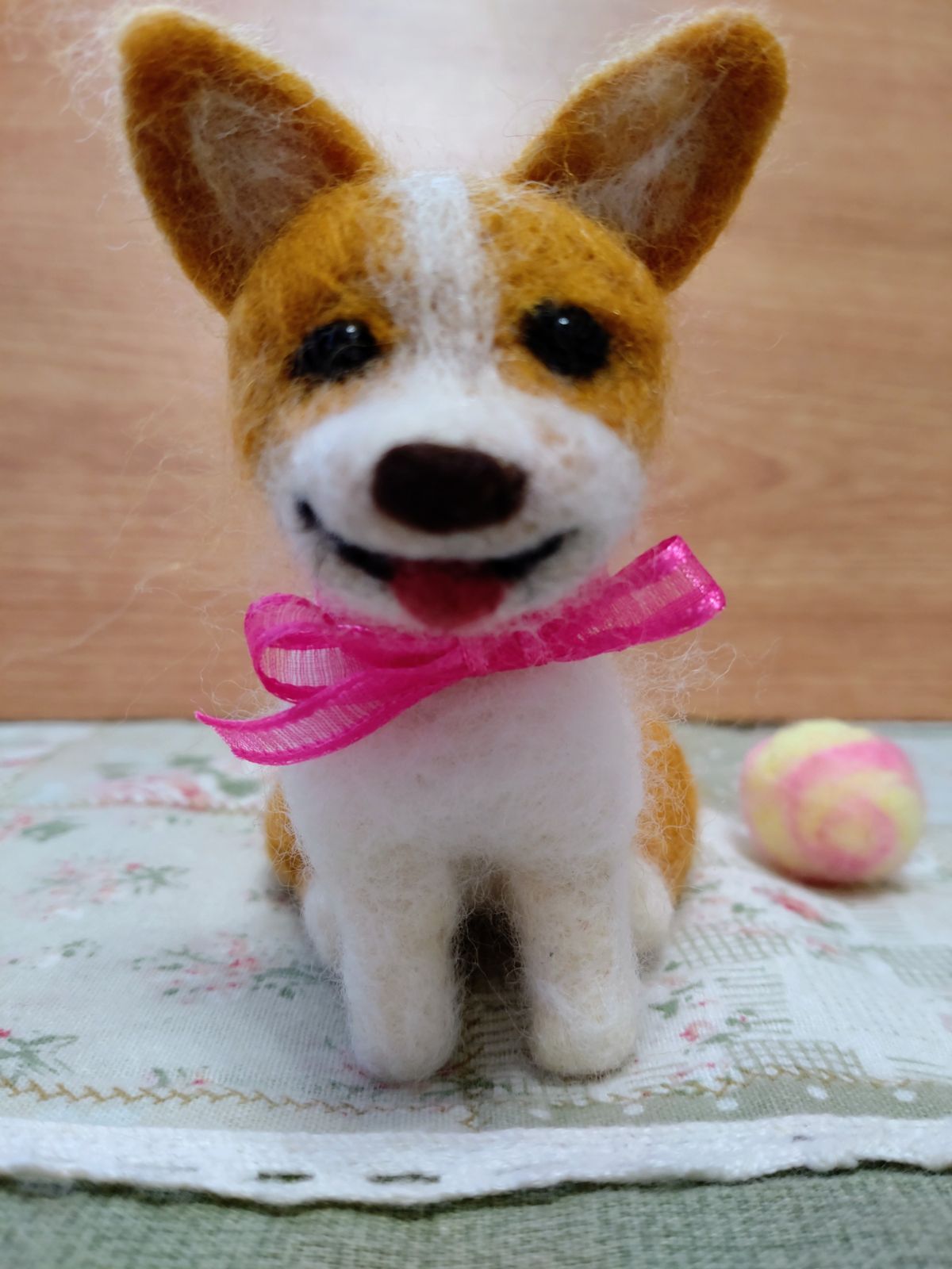 羊毛フェルト 犬 コーギー - メルカリ