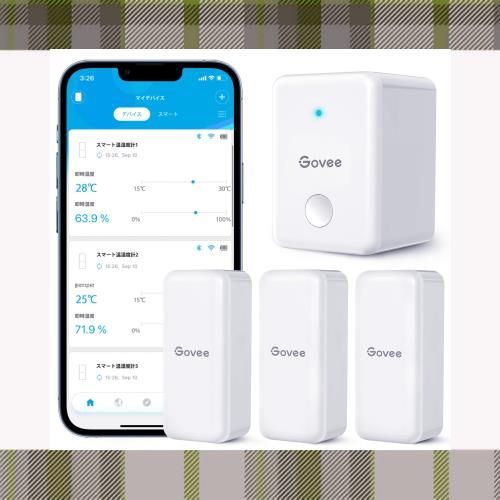 Govee WiFi 温湿度計 温度計 湿度計 デジタル ワイヤレス 高精度 乾燥