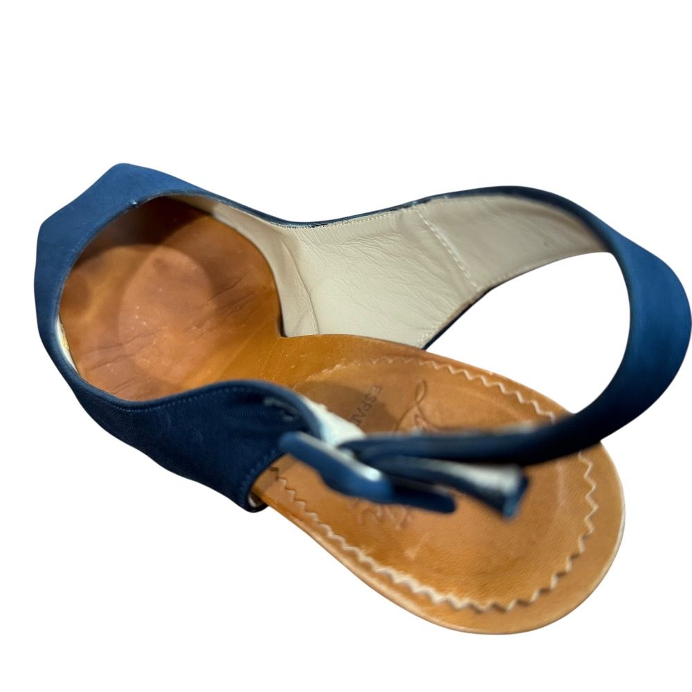 未使用 クリスチャンルブタン ウエッジ サンダル 37 エスパドリーユ 美品 Christian Louboutin クリスチャンルブタン エスパドリーユ