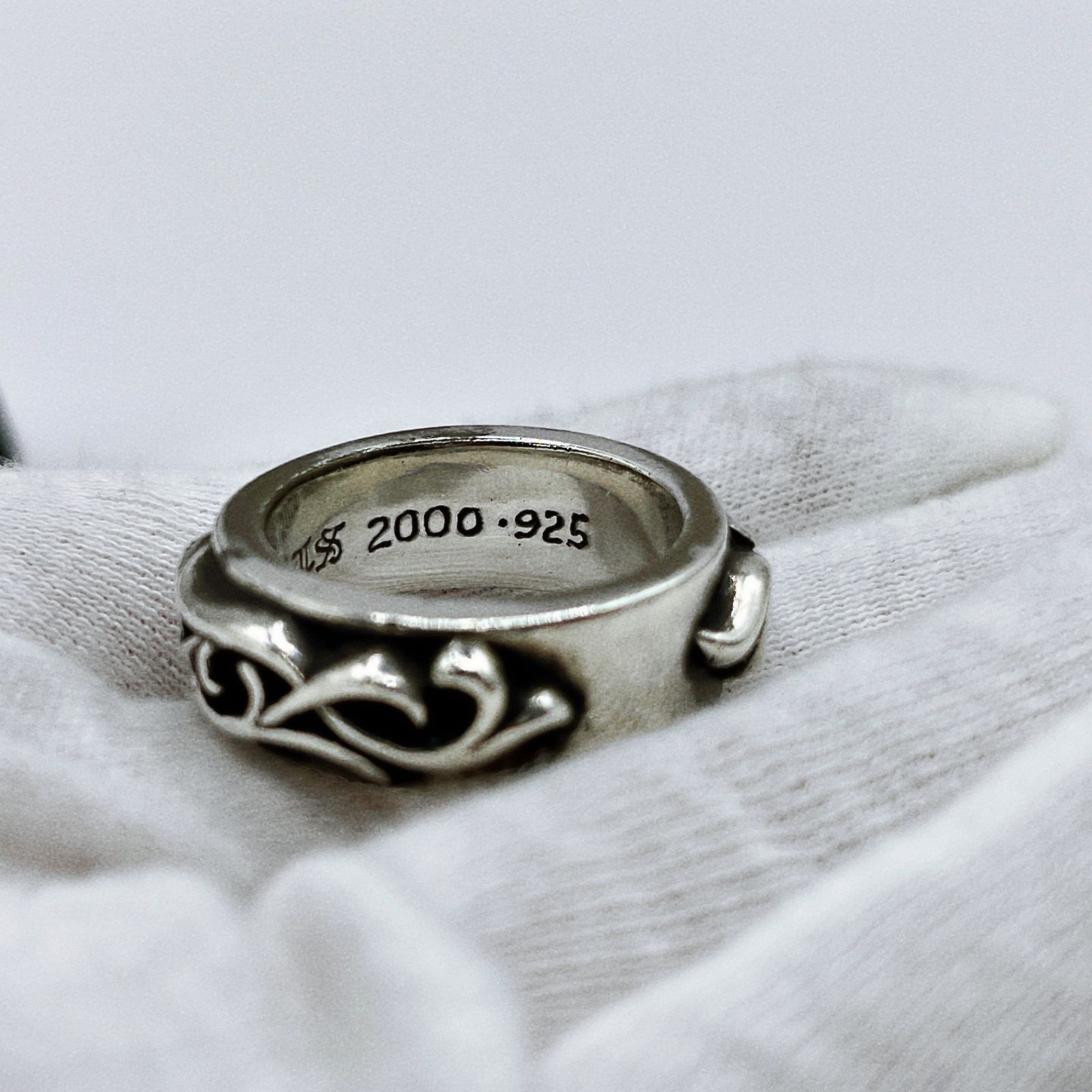 CHROME HEARTS DBL NARROW VINE BAND RING 21号 - メルカリ