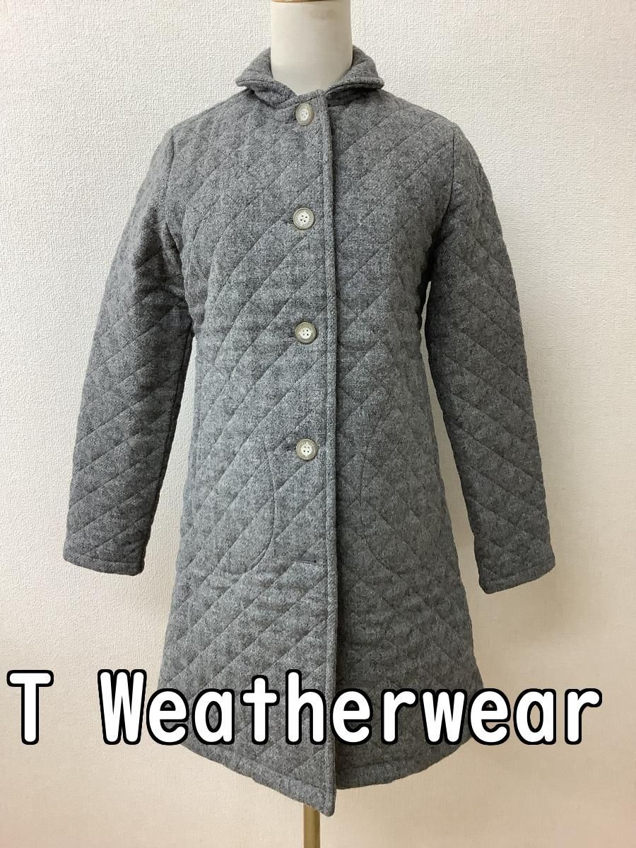 TraditionalWeatherwear トラディショナル ウェザーウェア グレー キルティングコート サイズ34