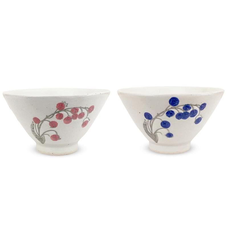 J-kitchens 勲山窯 ペア 茶碗 11cm 波佐見焼 日本製 スズラン J-kitchens 勲山窯 ペア 茶碗 11cm 波佐見焼 日本製 スズラン