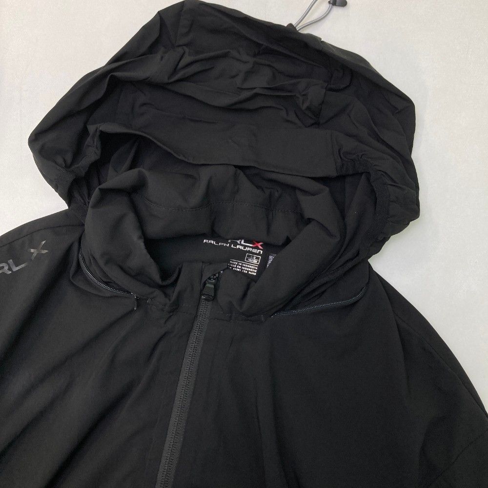 サイズ：L RLX ラルフローレン  ジップ ジャケット  ブラック系 [240101458927] ゴルフウェア メンズ ストスト サイズ：L RLX ラルフローレン ジップ ジャケット ブラック系