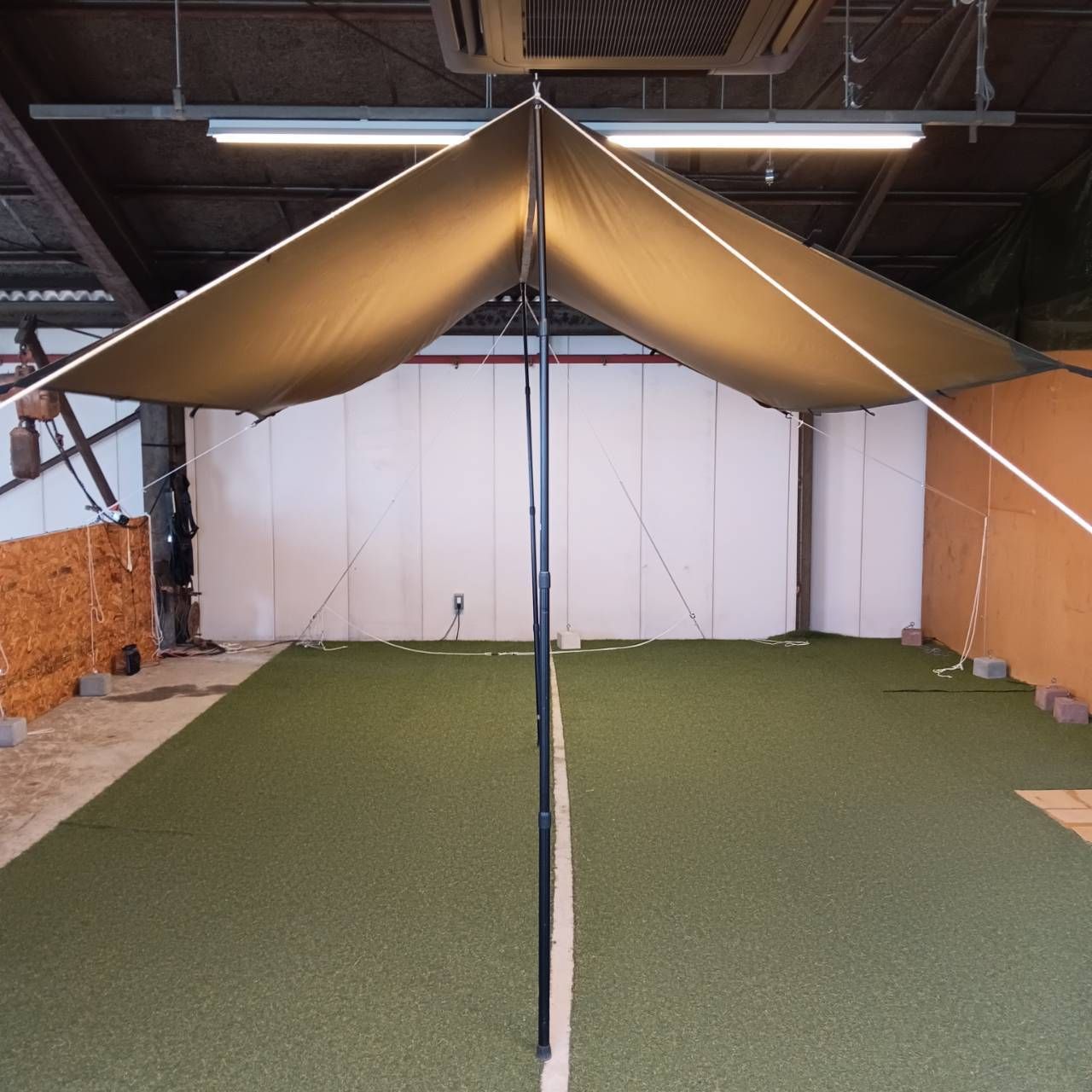 AQUAQUEST アクアクエスト SQ 3m×3m タープ シェード オリーブ 並行