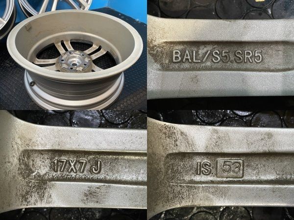 BS BRIDGESTONE BALMINUM S5/SR5 バルミナ 社外ホイール 17インチ 4本 