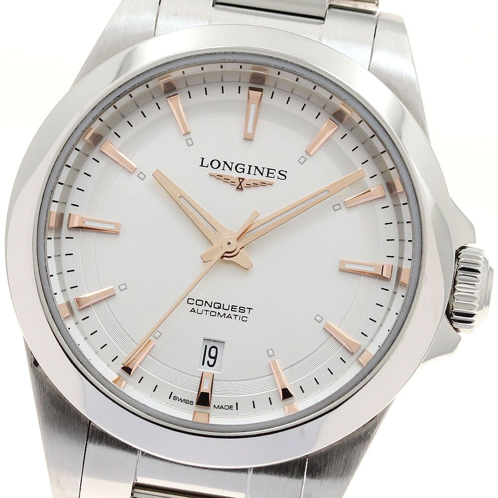 ロンジン LONGINES L3.320.4 コンクエスト デイト 自動巻き レディース 保証書付き_906531