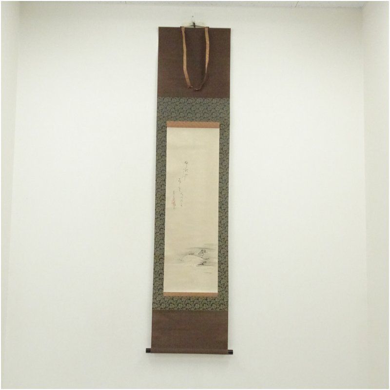 玄慧の水墨画 掛け軸 達磨 菩提達磨大師】水墨人物画 仏画 掛け軸 掛軸