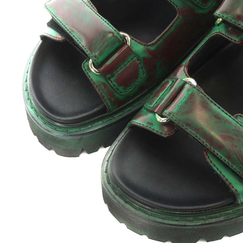 ディースクエアード DSQUARED2 サンダル ストラップ 厚底 41 26.0cm 緑  