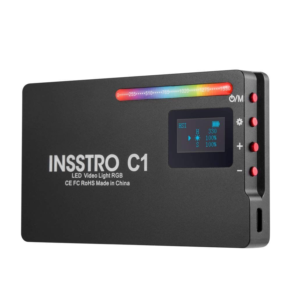 INSSTRO C1 RGBライト LEDライト 2500k～8500k 2時間 - いろはショップ