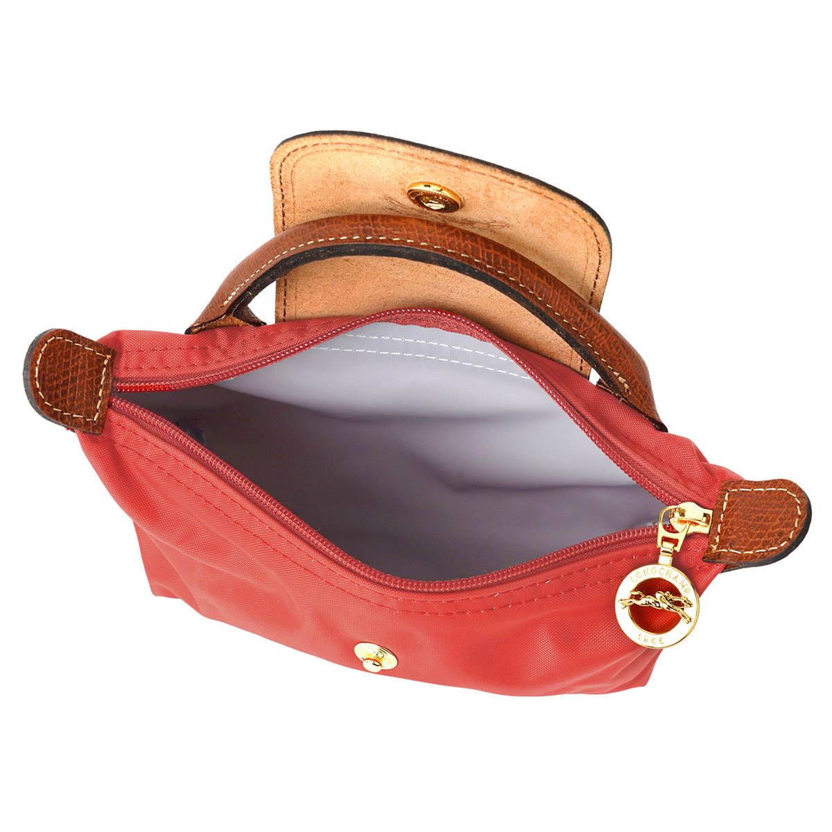 ロンシャン ル・プリアージュ ハンドル付きポーチ トマト ロンシャン LONGCHAMP ポーチ ル プリアージュ オリジナル