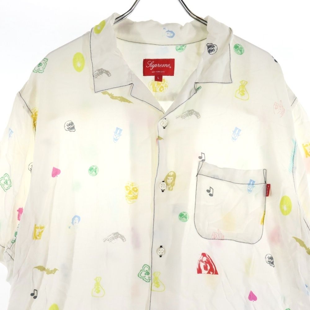 SUPREME (シュプリーム) 19SS Deep Space Rayon S/S Shirt ディープ