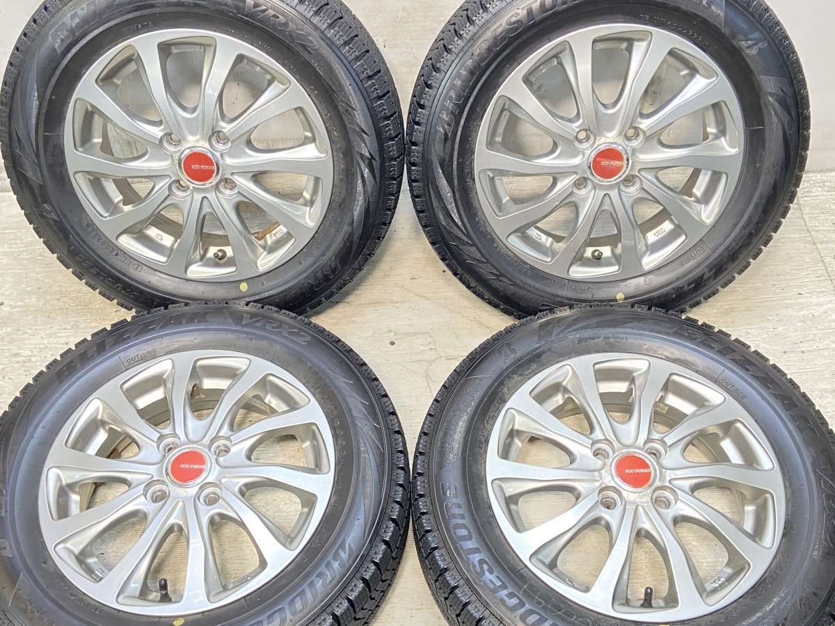165/70R14  nブリヂストン ブリザック VRX2 n　 ECOFORME n14x4.5 45 100-4穴 n中古タイヤ スタッドレスタイヤ ホイールセット 4本セットn w14250117051
