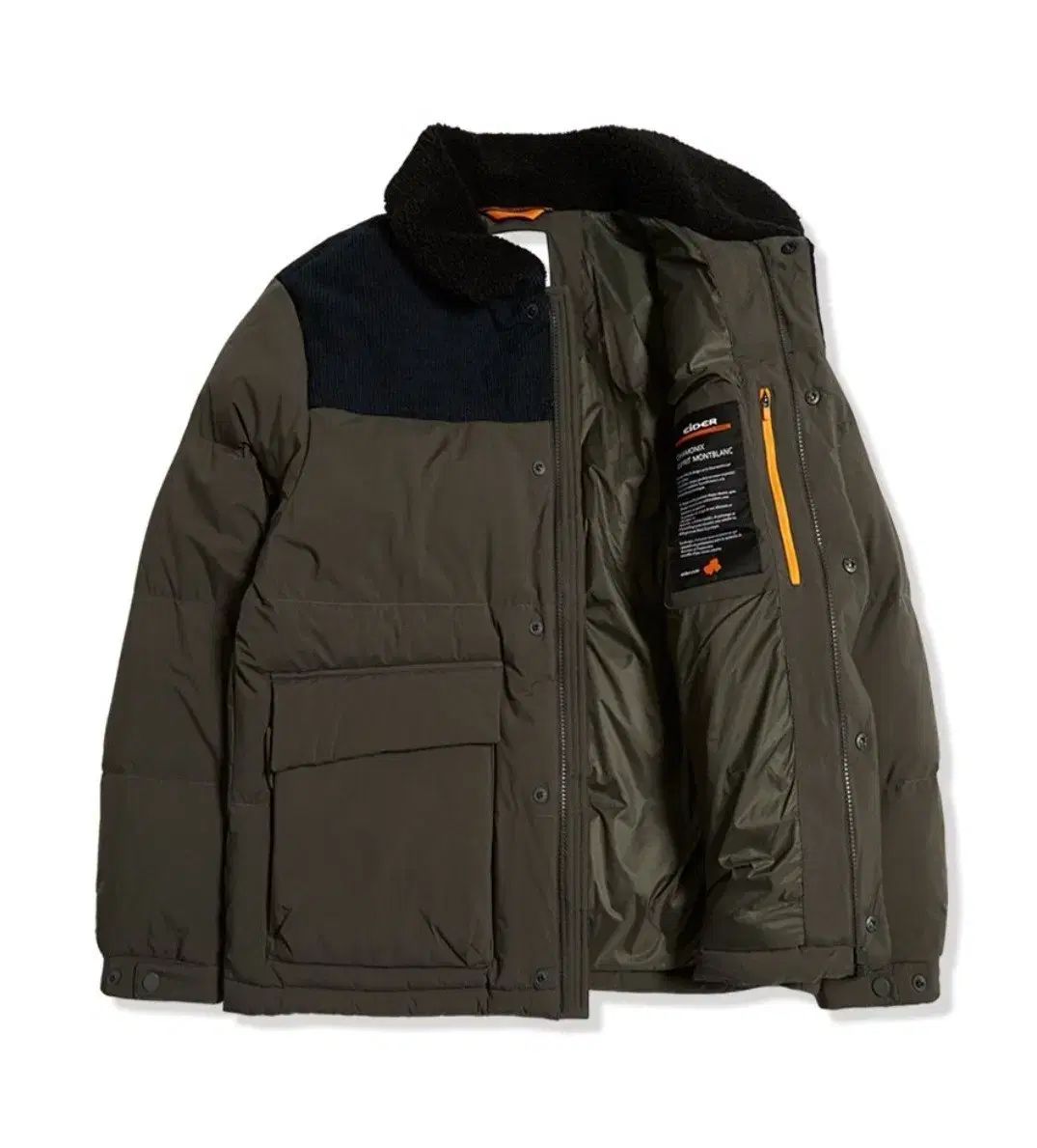 アイダー コーデュロイ パッチ グースダウン ジャケット 実際に着用 1回