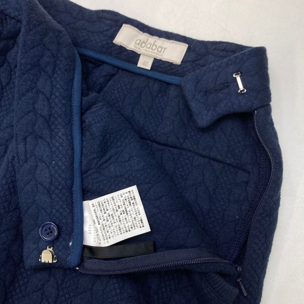 サイズ：40 ADABAT アダバット 119-63011 インナー付 ニットスカート