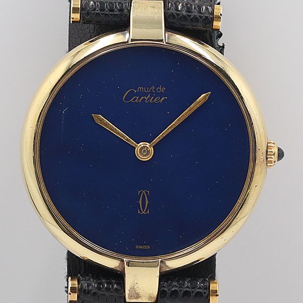 Cartier カルティエ マストヴァンドームSV925 レディース 紺文字盤 Cartier カルティエ マストヴァンドームSV925 レディース 紺文字盤