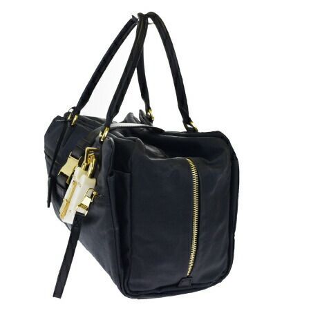 ロエベ ローラ ブラック バッグ LOEWE ボストンバッグ ローラ ゴールド