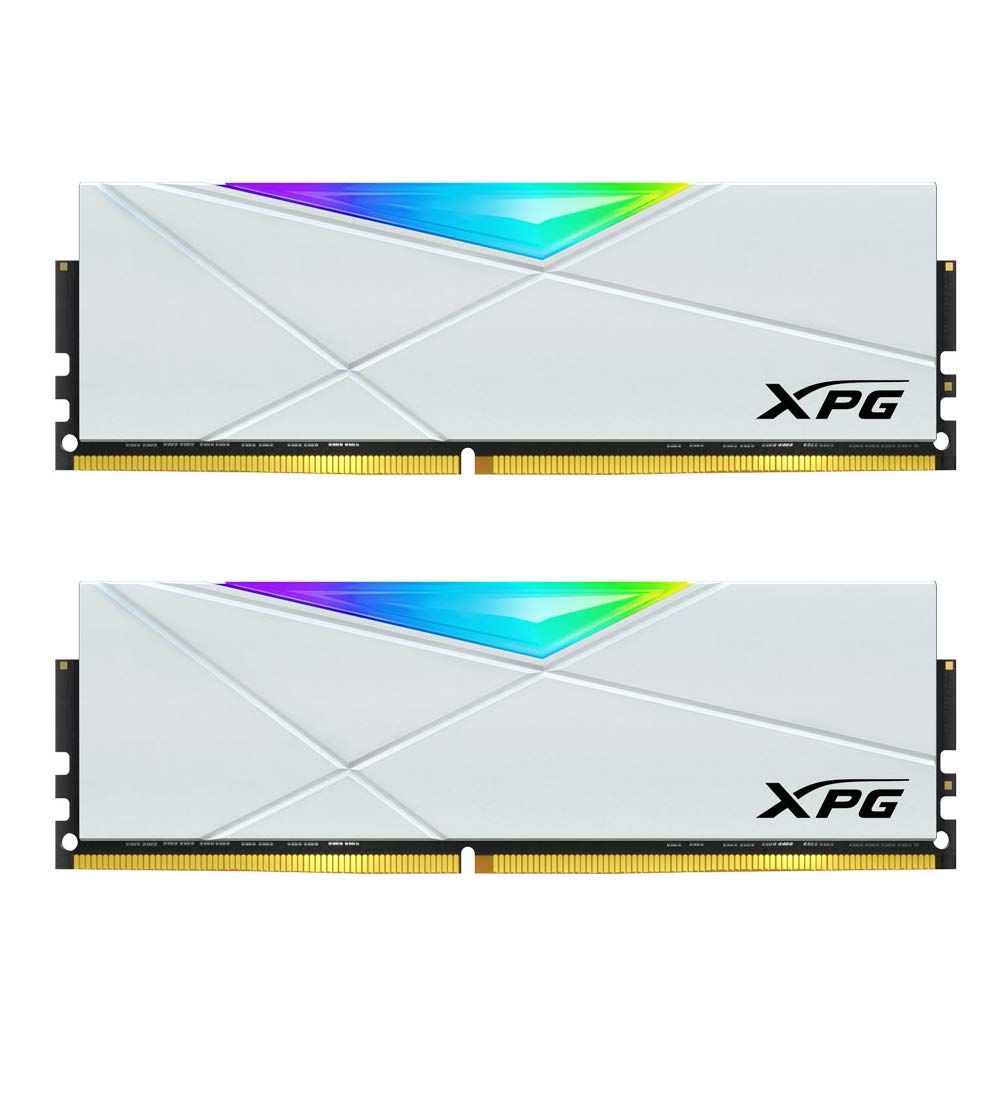XPG DDR4 D50 RGB 32GB 2x16GB 3200MHz PC4-25600 U-DIMM 288ピン デスクトップメモリ CL16キット ホワイト AX4U ホワイトヒートシンクRGB 32GB 2x16GB DDR4