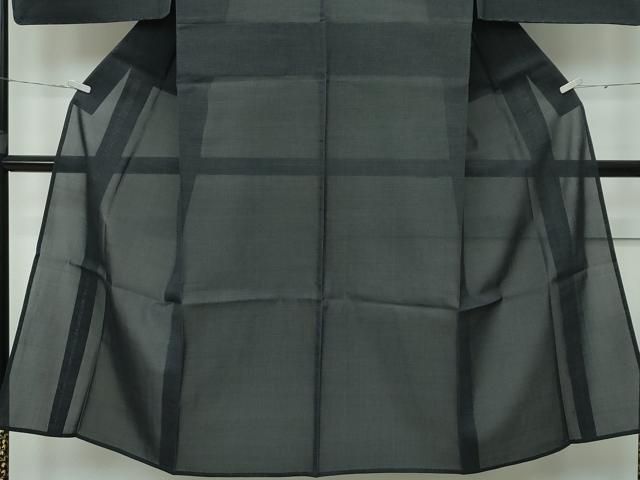 平和屋本店□極上 男性 夏物 本塩沢 夏塩沢 150亀甲 総詰め 濃紺 