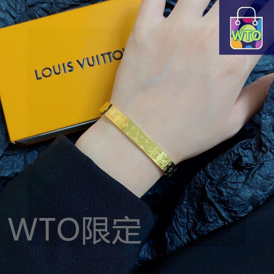LOUIS VUITTON セール ルイヴィトン レザー ブレスレット