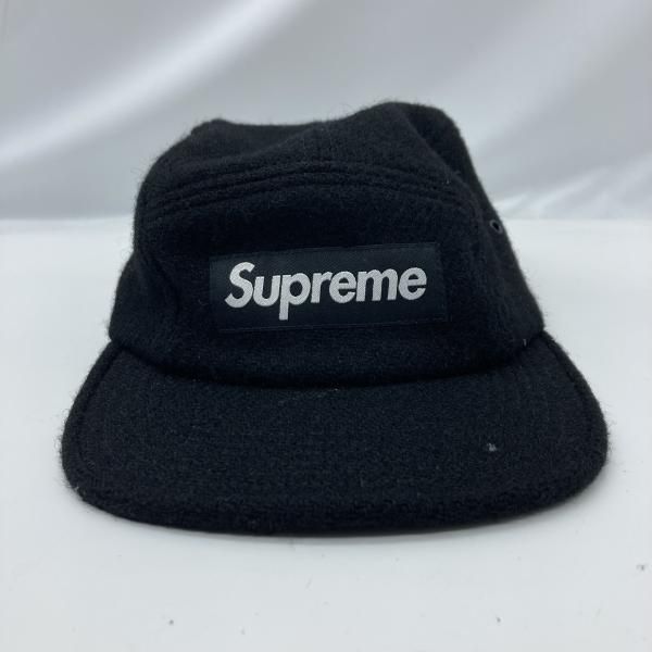 Supreme×Harris Tweed wool camp cap 黒 シュプリーム ハリスツイード 19 240019503372