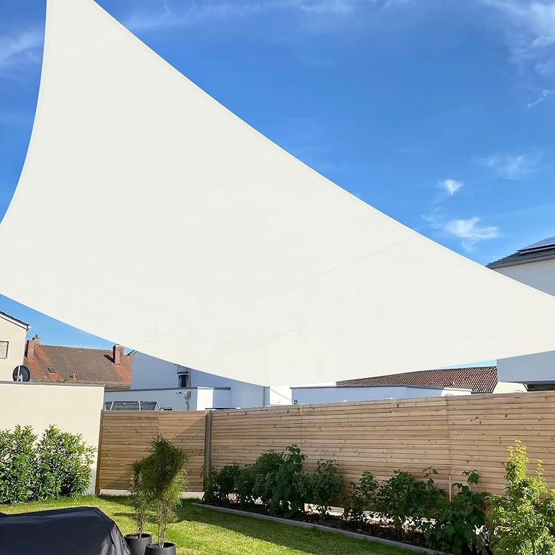 SUNNY GUARDひ雨よけ シェード 2x4m アイボリー 撥水シェード 四角サンシェード 1