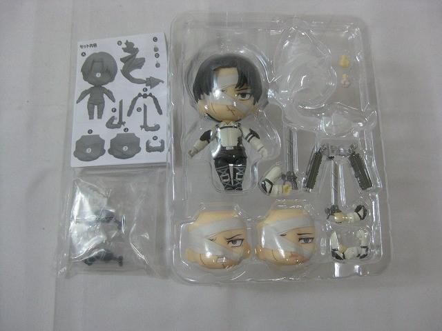 中古品 】 フィギュア ねんどろいど 2002 進撃の巨人 リヴァイ