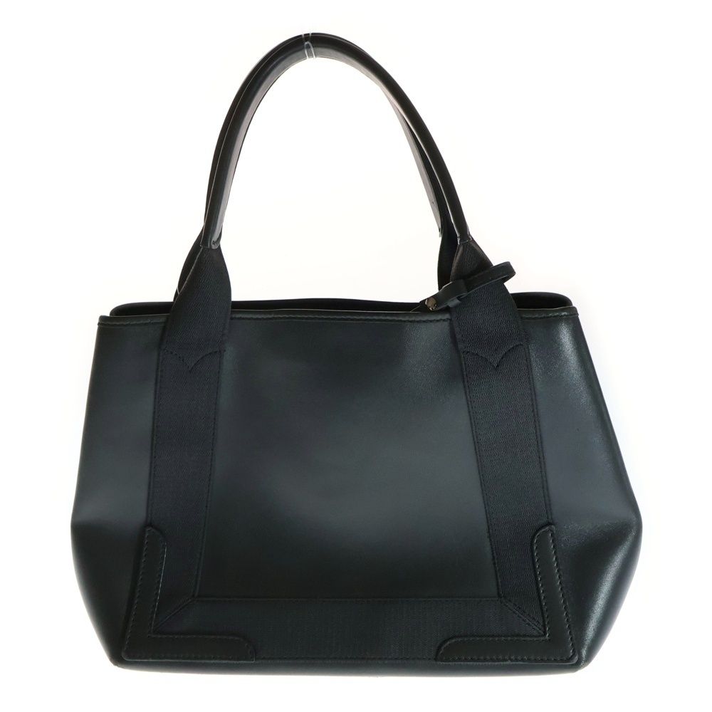 BALENCIAGA (バレンシアガ) ネイビーカバス S パンチングロゴ レザー