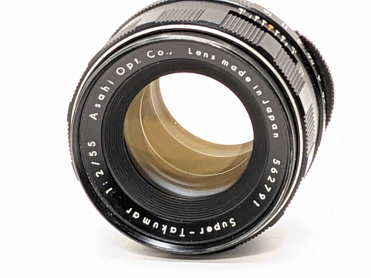 | レンズ 上 前期型 Asahi Pentax Super-Takumar 55mm F2 M42 スクリューマウン 旭光学 4534_89_30