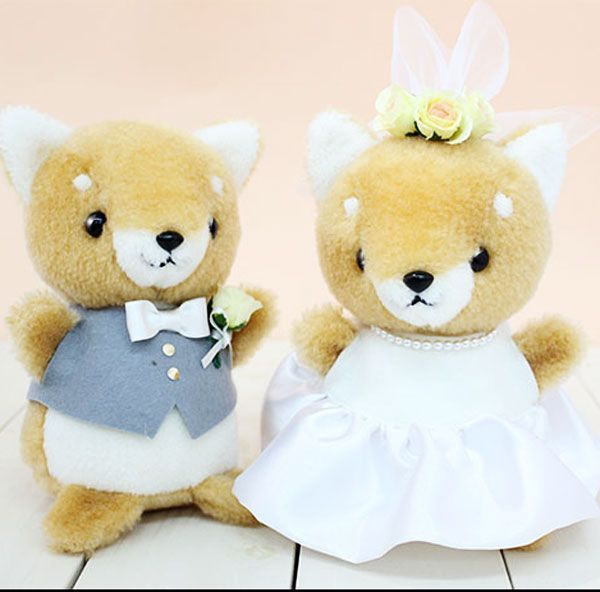 柴犬 ウェディングドール 完成品 お名入れ ウェルカムドッグ 結婚祝い 戌年 犬 ぬいぐるみ 営業日15-20日で配送予定 - メルカリ