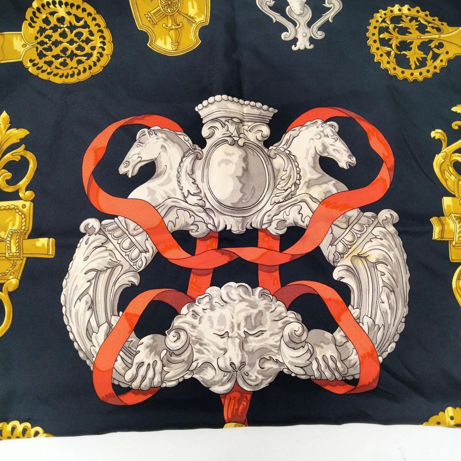 ✨️HERMES✨️エルメス カレ90 スカーフ シルク FERRONNERIE 鉄