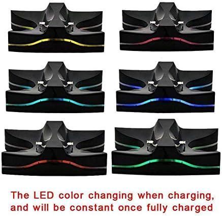 ブルーLEDデュアル充電ドック