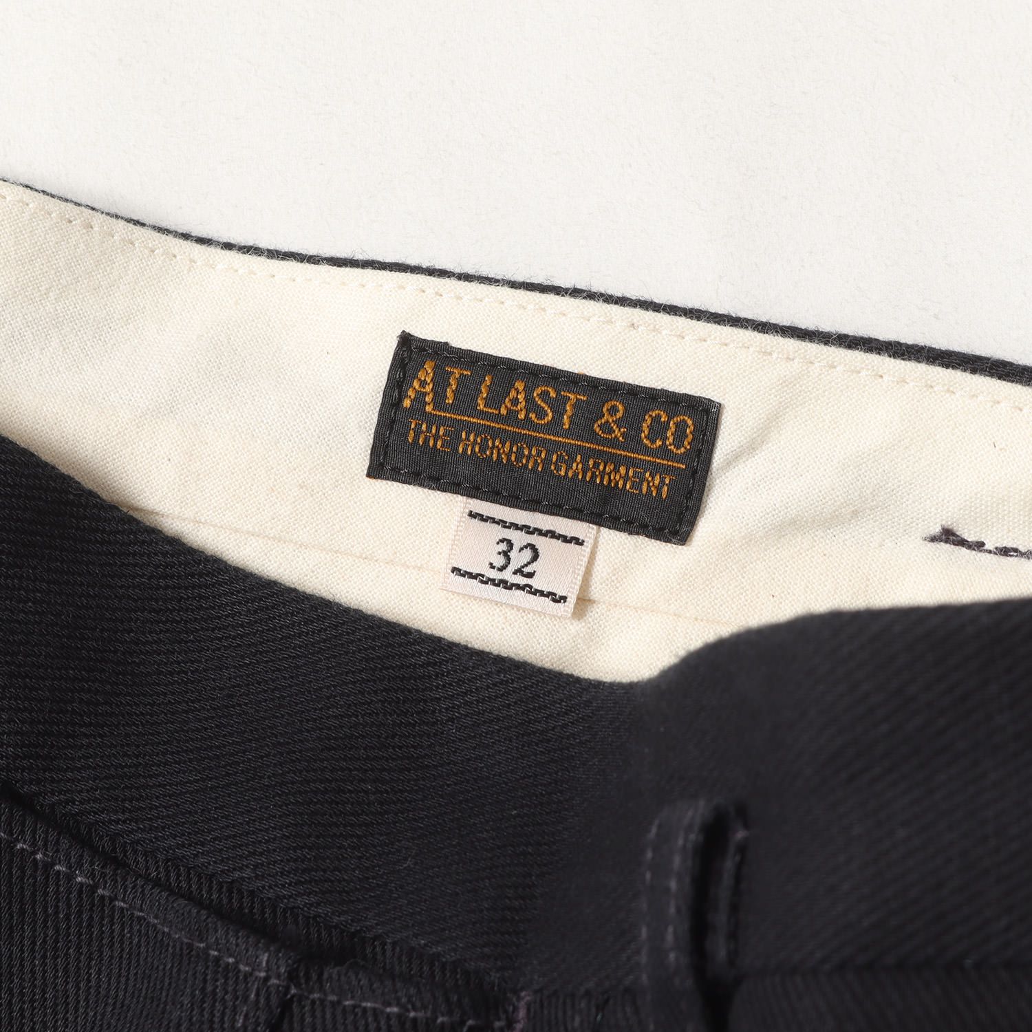 Atlast&co アットラスト トラウザーズ 32 At LAST&CO アットラスト パンツ ダークネイビー 紺 サイズ:32