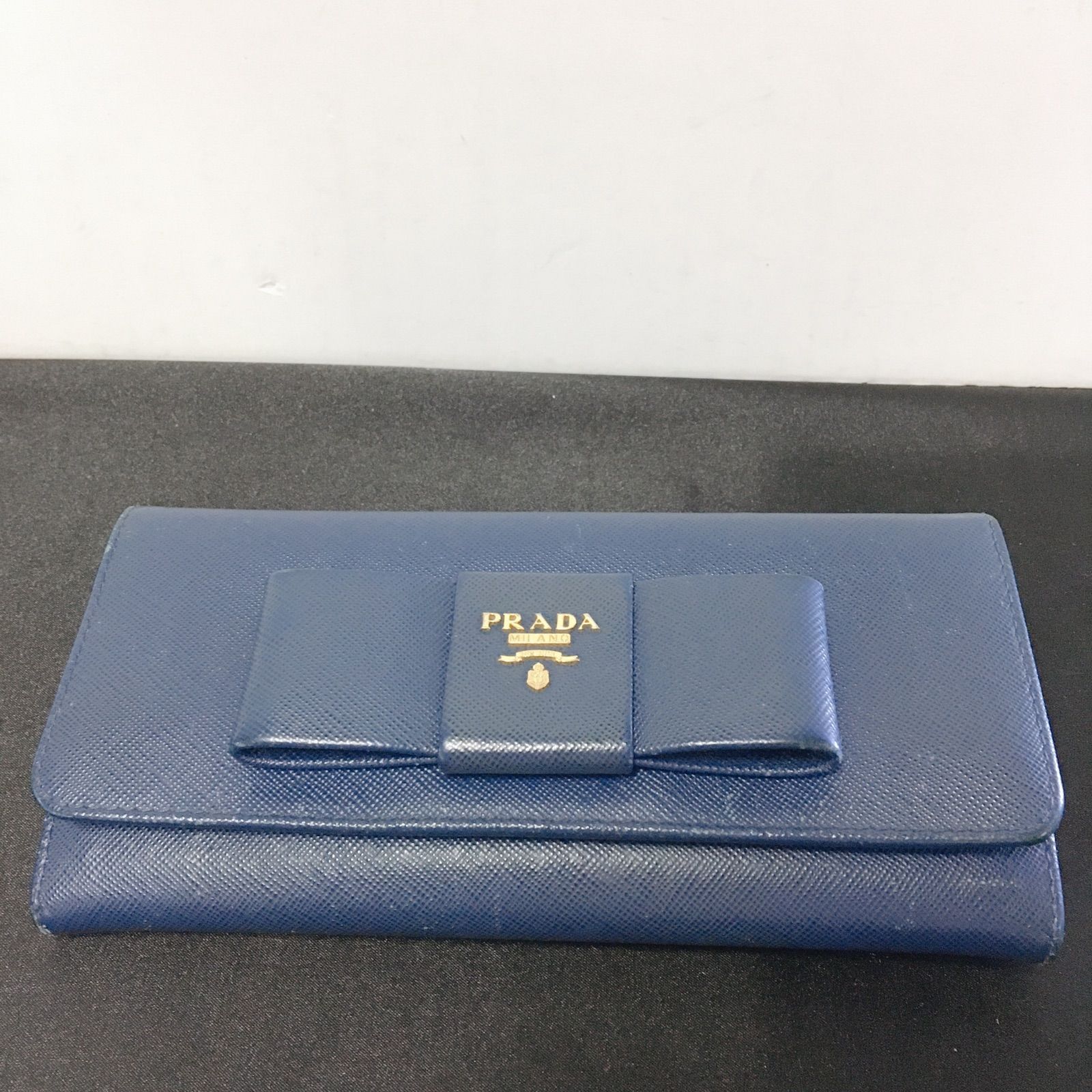 箱付き美品】 PRADA プラダ サフィアーノ メタル 長財布 ロング 