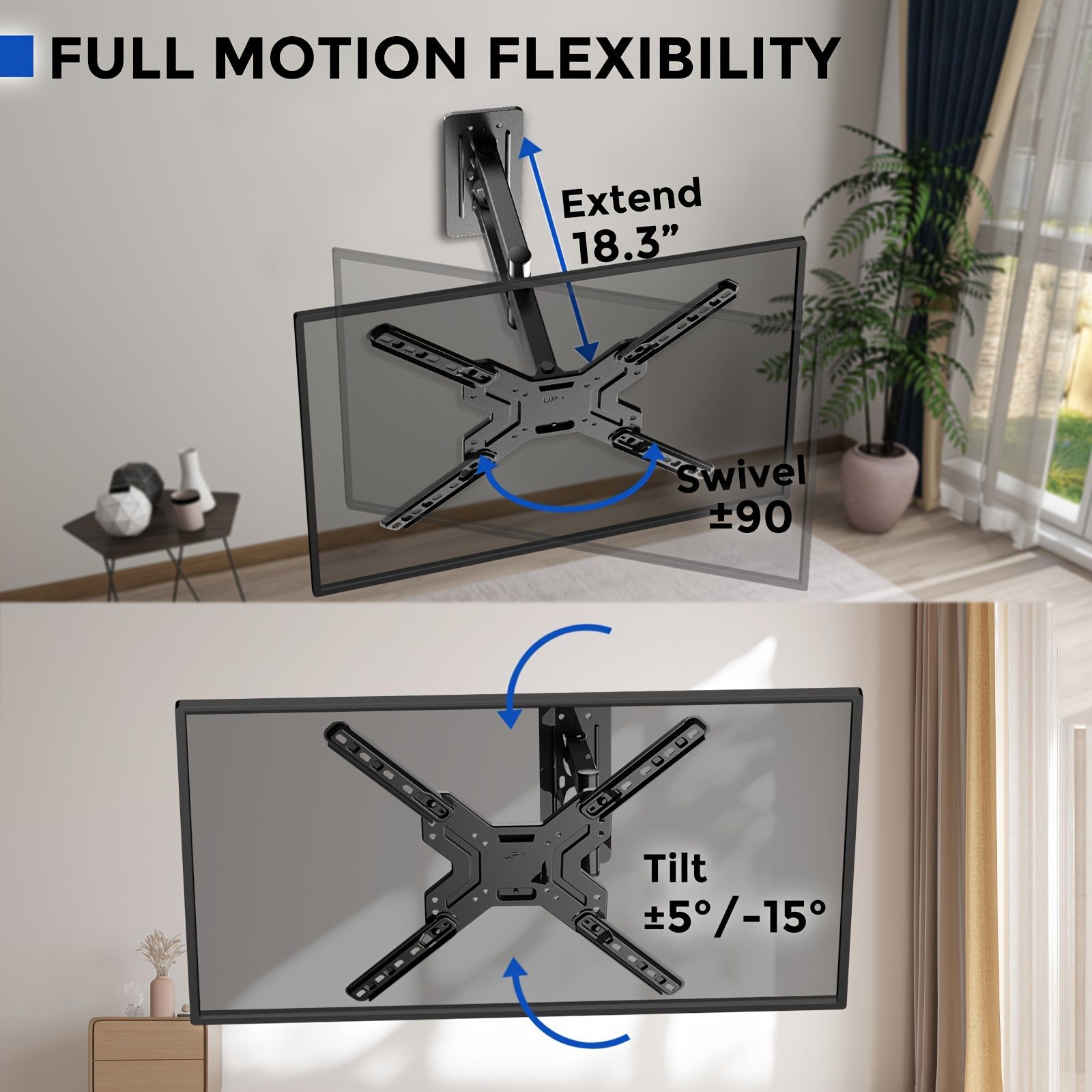 新着商品】水平ポスト設置レベリング付 フルモーション 32~86インチ