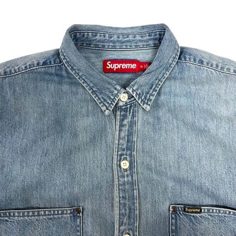 トップス Supreme Loose Fit Denim PaunterShirt Supreme Loose Fit S/S Denim Painter Shirt｜Yahoo!フリマ（旧