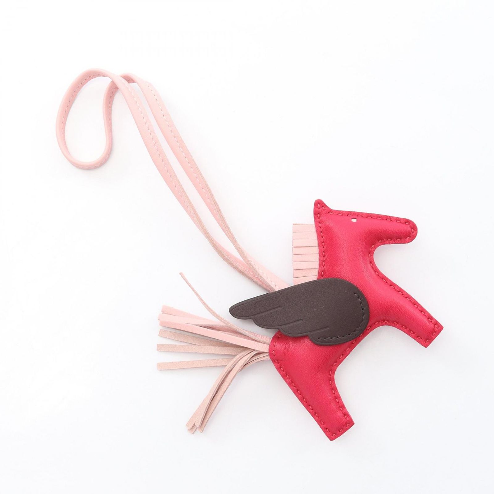 エルメス HERMES チャーム ロデオペガサスPM フランボワーズ|ローズサクラ|ルー レザー ロデオペガサスPM フランボワーズ|ローズサクラ|ルージュセリエ レディース