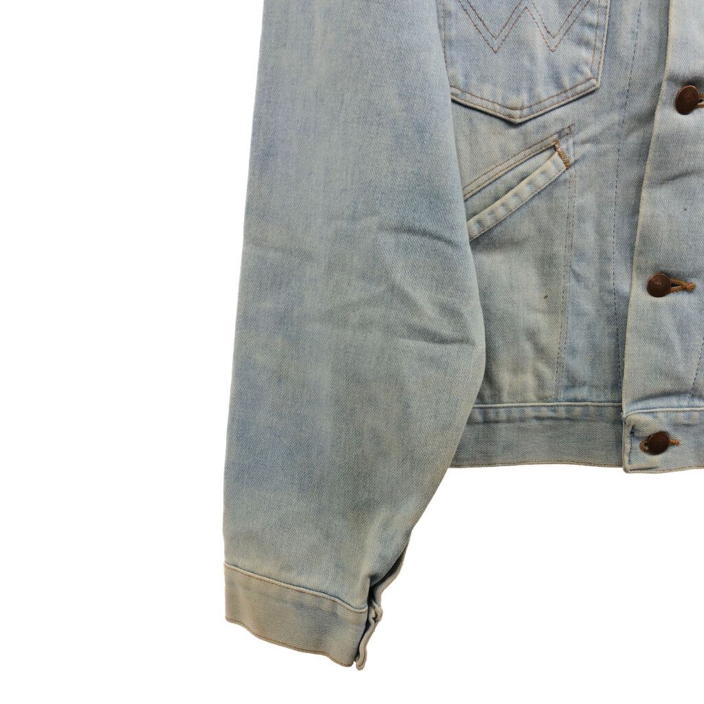 80年代 USA製 Wrangler ラングラー デニムジャケット ライトブルー