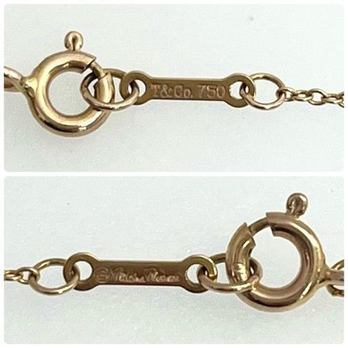 ティファニー　ラブ　グラフィティ　ネックレス　現行品　スモール　750 Tiffany&Co. ティファニー グラフィティ ラブ ネックレス