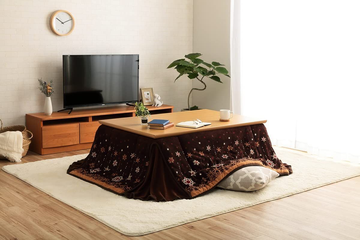 約180×220cm_長方形_ブラウン イケヒコ・コーポレーション こたつ 掛け 布団 省スペース ミルキー 長方形 ブラウン 約180×220cm ノルディック調 なめらか 省エネ 節約 #1170280061721